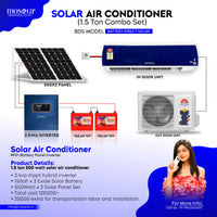 Solar Air Conditioner With Lead Acid Battery, Inverter & Solar Panel 1.5 Ton